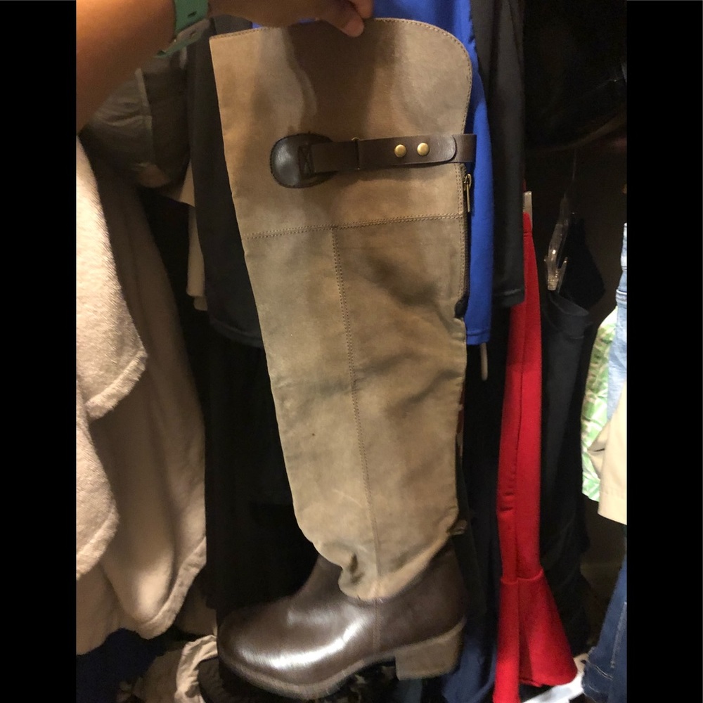 Over the knee riding boots
